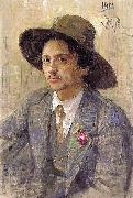 Ilya Repin Portrait of the painter Isaak Izrailevich Brodsky oil painting